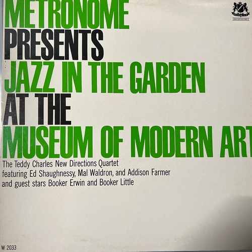 The Teddy Charles New Directions Quartet With Guest Stars Booker Ervin And Booker Little – Metronome Presents Jazz In The Garden At The Museum Of Modern Art