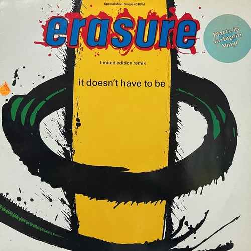 Erasure – It Doesn't Have To Be (Limited Edition Remix)